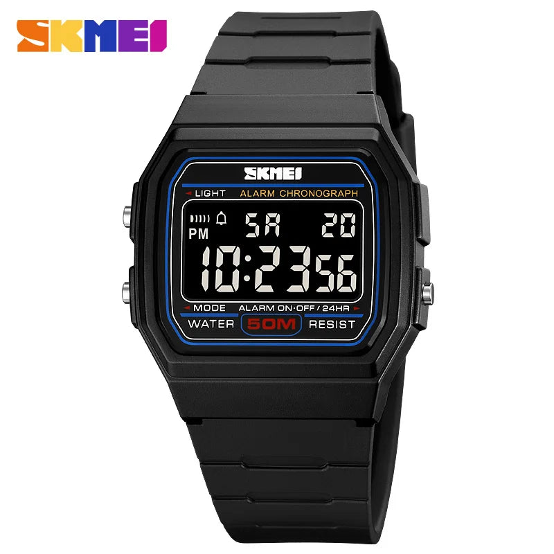 SKMEI 2042 Men's Military Digital Watch – LED, Waterproof, Chronograph, Alarm