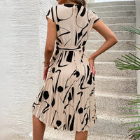 Casual Loose Printed A-Line Midi Dress | Vintage Elegant Women's Summer Dress