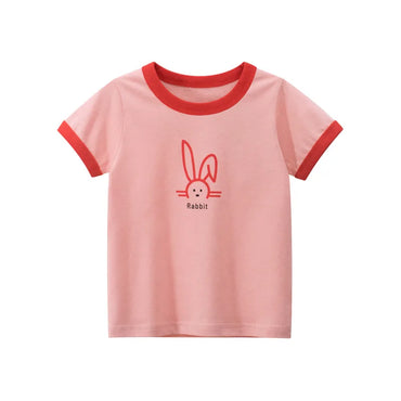 Girls Summer Printed T-Shirt | Short Sleeve Tee for Toddlers & Kids (2–8 Years)