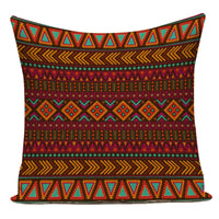 Boho Geometric Printed Throw Pillow Cover | Linen Cotton Cushion Case for Sofa