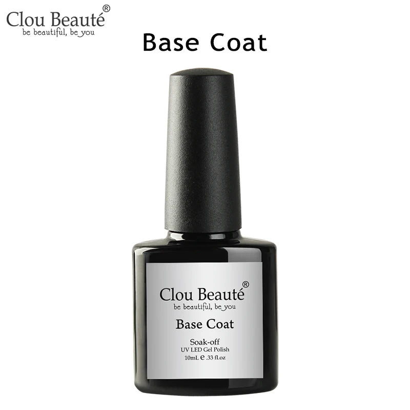 No-Wipe Top Coat & Sticky Base Coat UV Gel Polish — Long-Lasting, MSDS Certified, 15ml