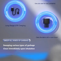 Desktop Vacuum Cleaner Portable Wireless Vacuum Cleaner 500mAh USB Rechargeable with Detachable Nozzle for Home Office Keyboard