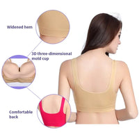 Women's Seamless Padded Sports Bra — Wire-Free Push-Up, Daily & Fitness Wear