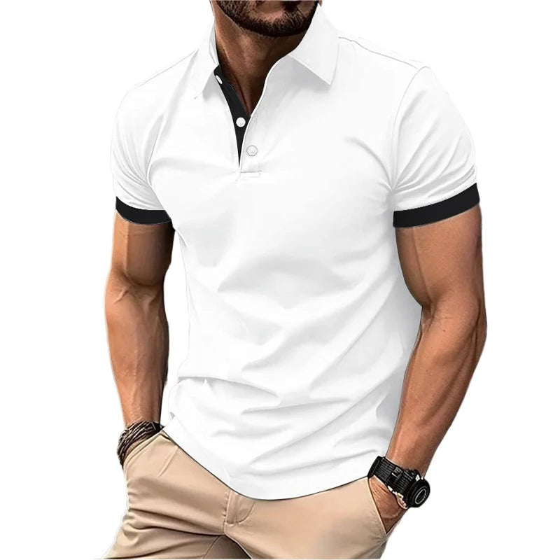 Lightweight Lapel Polo Shirt | Men’s Breathable Short Sleeve Summer Tee | M–5XL
