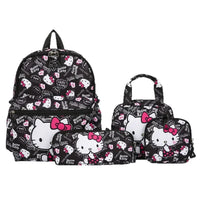 Set de 4 Piezas Mochila Escolar Kuromi Hello Kitty - Alta Capacidad para Niñas