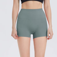 Shorts Deportivos Mujer Cintura Alta - Yoga Gym Running con Efecto Levanta Glúteos