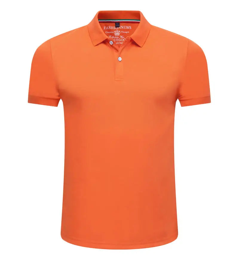Men's Short Sleeve Polo Shirt — Breathable, Solid Color, Smart Casual Fit