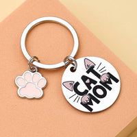 Cat Mom Keychain Gift - Ideal for Mother's Day, Christmas, Thanksgiving, and any holiday, perfect for giving to friends