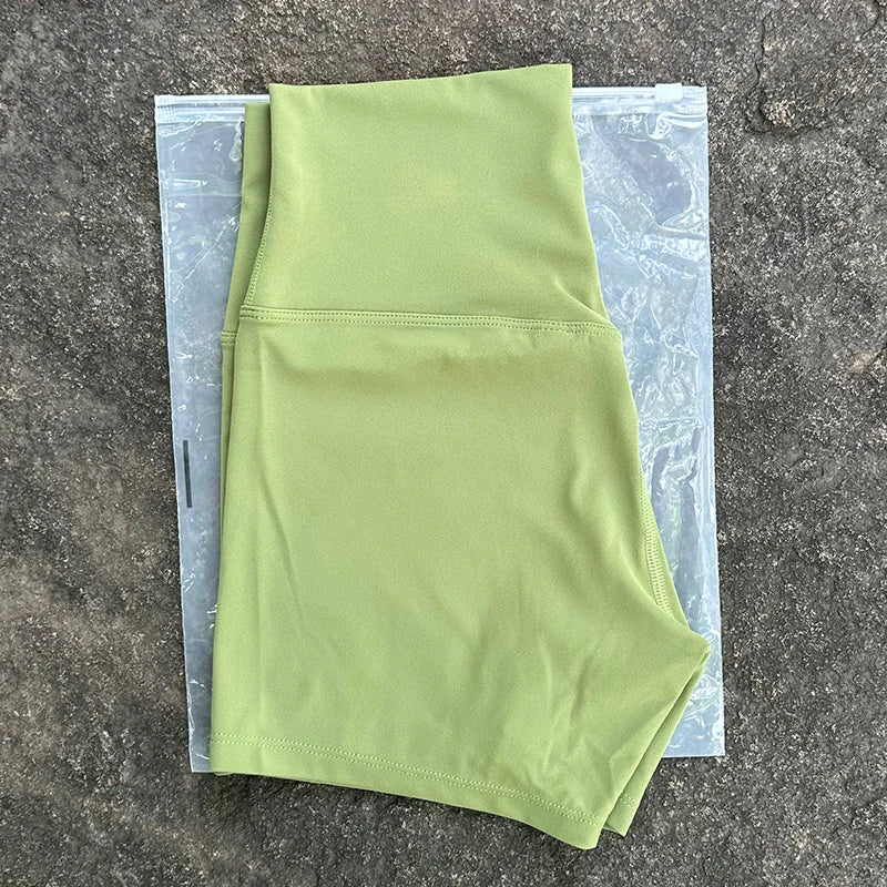 Shorts Deportivos Mujer Cintura Alta - Yoga Gym Running con Efecto Levanta Glúteos
