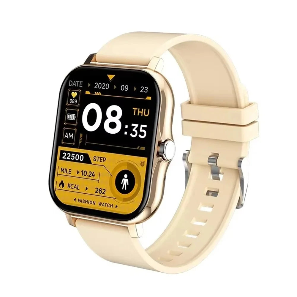LAXASFIT Fashion Smart Watch | 1.85" AMOLED HD Bluetooth Calling Health Monitor 100+ Watch Faces for Men & Women