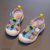 Jiiyello Camouflage Sports Sandals - Toe Protection Water Shoes for Kids
