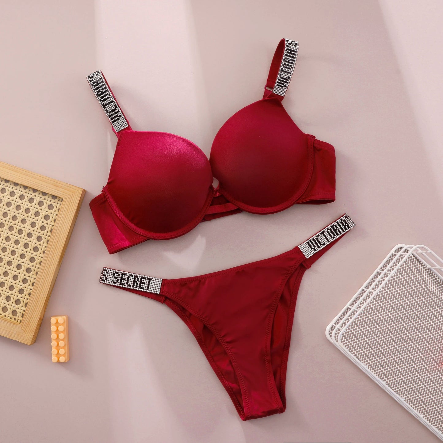 Lace Push-Up Bralette & Panty Set – Seamless, Breathable Lingerie Set | Everyday Comfort
