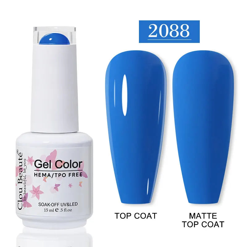 No-Wipe Top Coat & Sticky Base Coat UV Gel Polish — Long-Lasting, MSDS Certified, 15ml