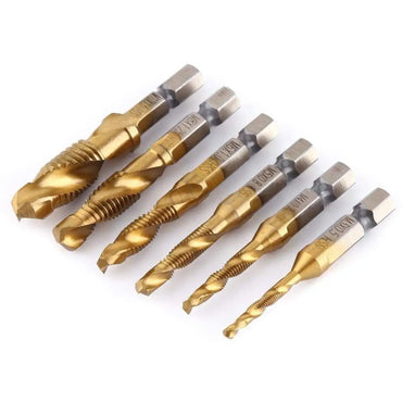 HSS Titanium Metric Tap Drill Bits Set | M3–M10 Thread Taps