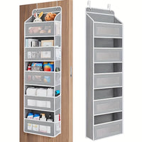 5-Shelf Over-the-Door Hanging Organizer – Large Capacity Storage for Bedroom & Bathroom