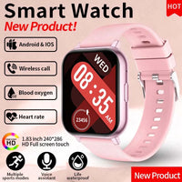 LIGE Y28 Smart Watch | 1.83" HD Bluetooth Calling Heart Rate Sleep Monitor Fashion Smartwatch for Android & iOS