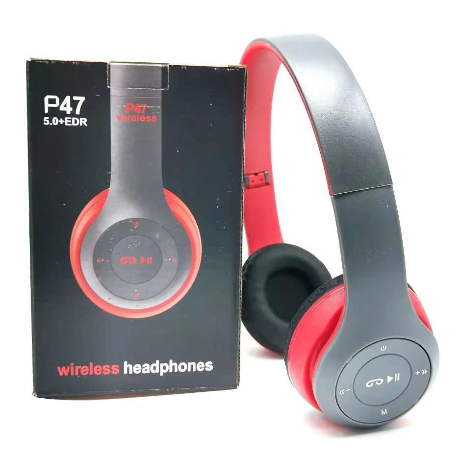 Wireless Bluetooth 5.0 Headphones – Foldable Over-Ear Headset | TF Card + Wired Mode | Universal Compatibility