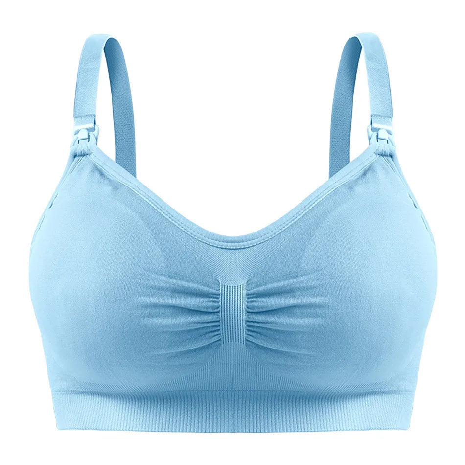 Seamless Maternity Nursing Bralette | Wire-Free Sleep Bra for Pregnant & Breastfeeding Women