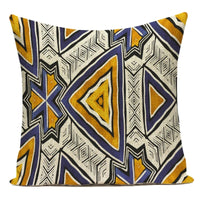Boho Geometric Printed Throw Pillow Cover | Linen Cotton Cushion Case for Sofa