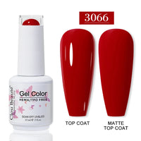 No-Wipe Top Coat & Sticky Base Coat UV Gel Polish — Long-Lasting, MSDS Certified, 15ml