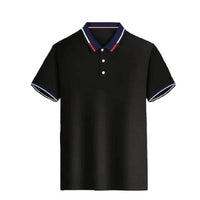 Contrast Color Striped Polo Shirt | Men’s Casual Short Sleeve Summer Top