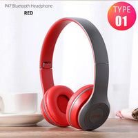 P47 Wireless Bluetooth Headphones – Foldable Over-Ear | HiFi Stereo Bass | Kids & Adults