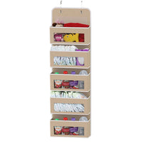 5-Shelf Over-the-Door Hanging Organizer – Large Capacity Storage for Bedroom & Bathroom