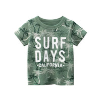 Boys Cartoon Stripe T-Shirt | 100% Cotton, Short Sleeve | Kids 2-9Y
