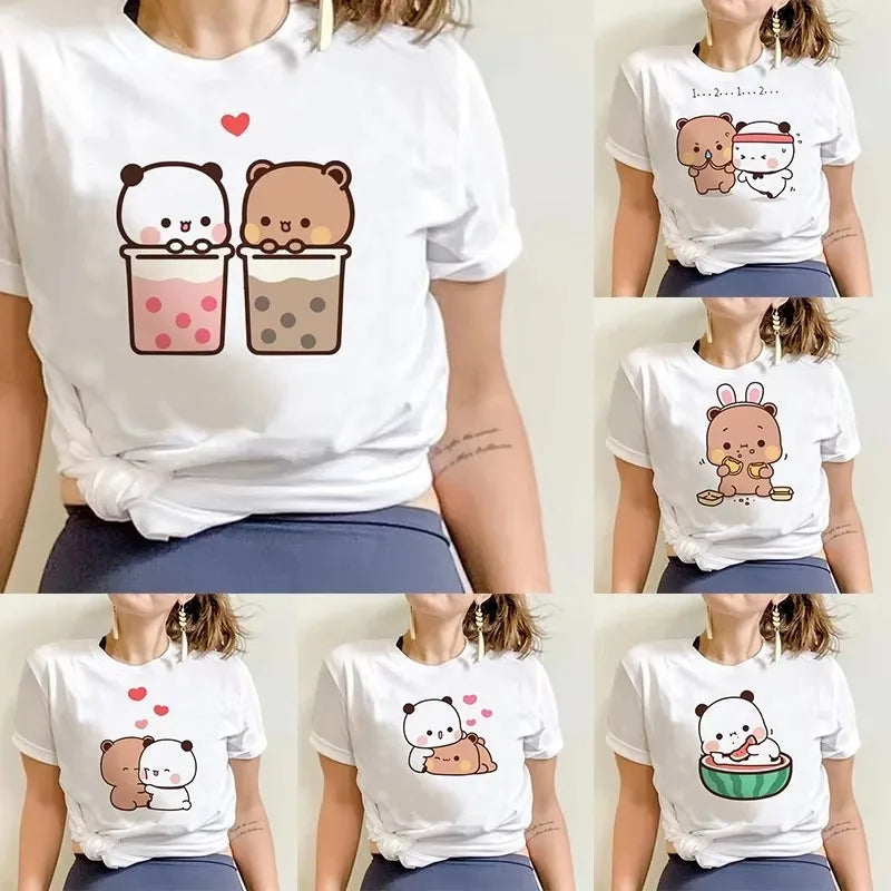 Women's Bubu Dudu Y2K T-Shirt - Harajuku Anime Streetwear