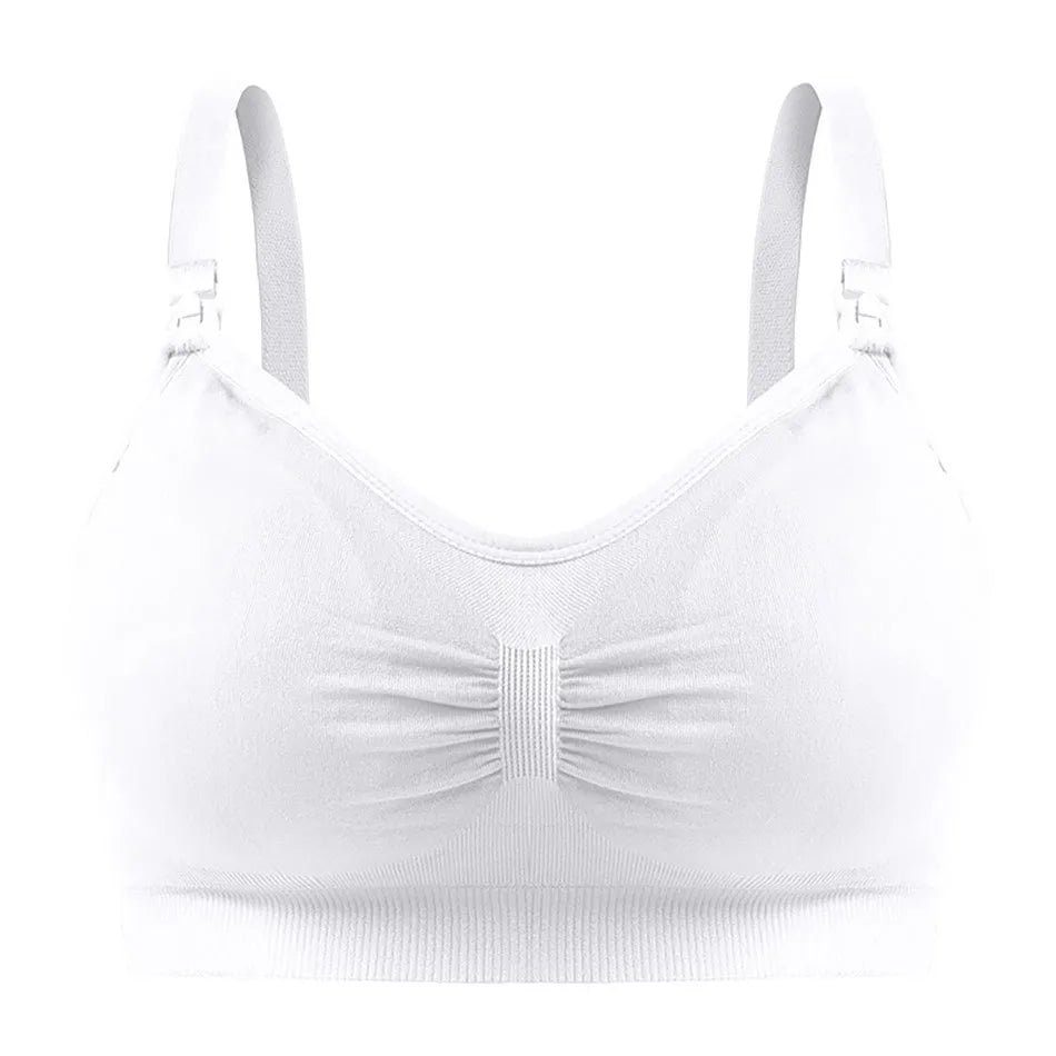 Seamless Maternity Nursing Bralette | Wire-Free Sleep Bra for Pregnant & Breastfeeding Women