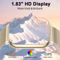 LIGE Y28 Smart Watch | 1.83" HD Bluetooth Calling Heart Rate Sleep Monitor Fashion Smartwatch for Android & iOS