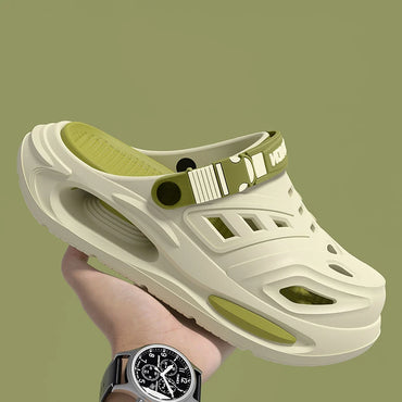 Smile Platform Slides - Thick Sole Cushioned Sandals with Removable Insoles