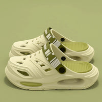 Smile Platform Slides - Thick Sole Cushioned Sandals with Removable Insoles