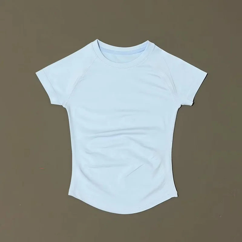 Women's Quick-Dry Sport T-Shirt – Short Sleeve Breathable Top for Yoga, Gym & Running | Slim Fit Activewear