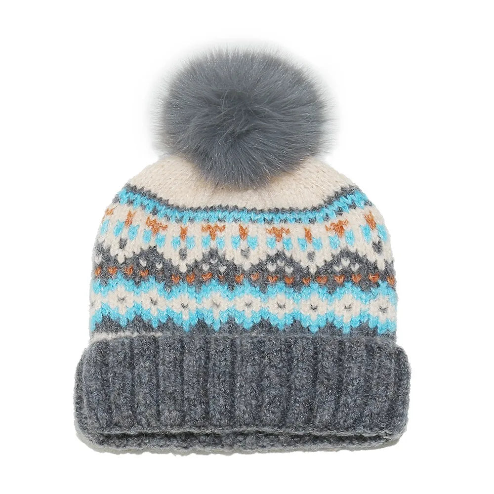 Gorro Slouchy Tejido a Crochet con Pompón - Beanie Artesanal de Invierno para Mujer
