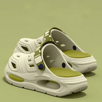 Smile Platform Slides - Thick Sole Cushioned Sandals with Removable Insoles