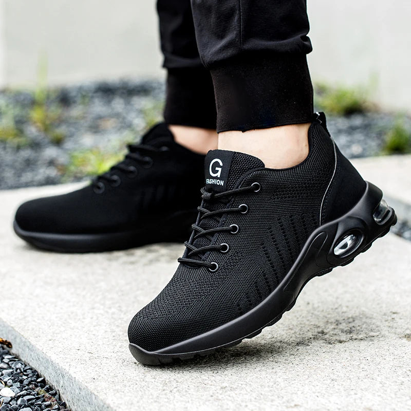 Men's Steel Toe Safety Boots - Indestructible Work Sneakers Anti-Smash