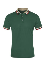Striped Business Casual Polo Shirt | Men’s Breathable Short Sleeve Top | EU S–XXL