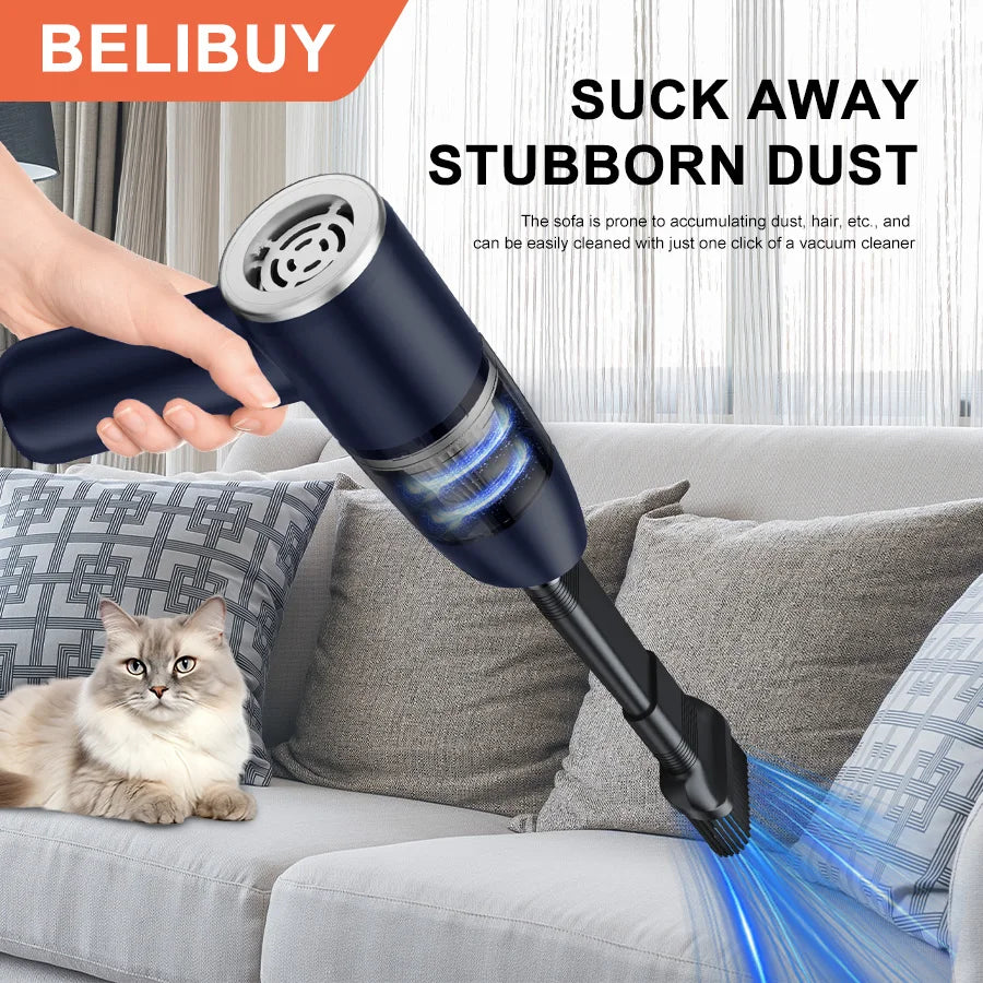 Wireless Handheld Vacuum Cleaner - High Power Portable Car & Home Cleaner with HEPA Filter