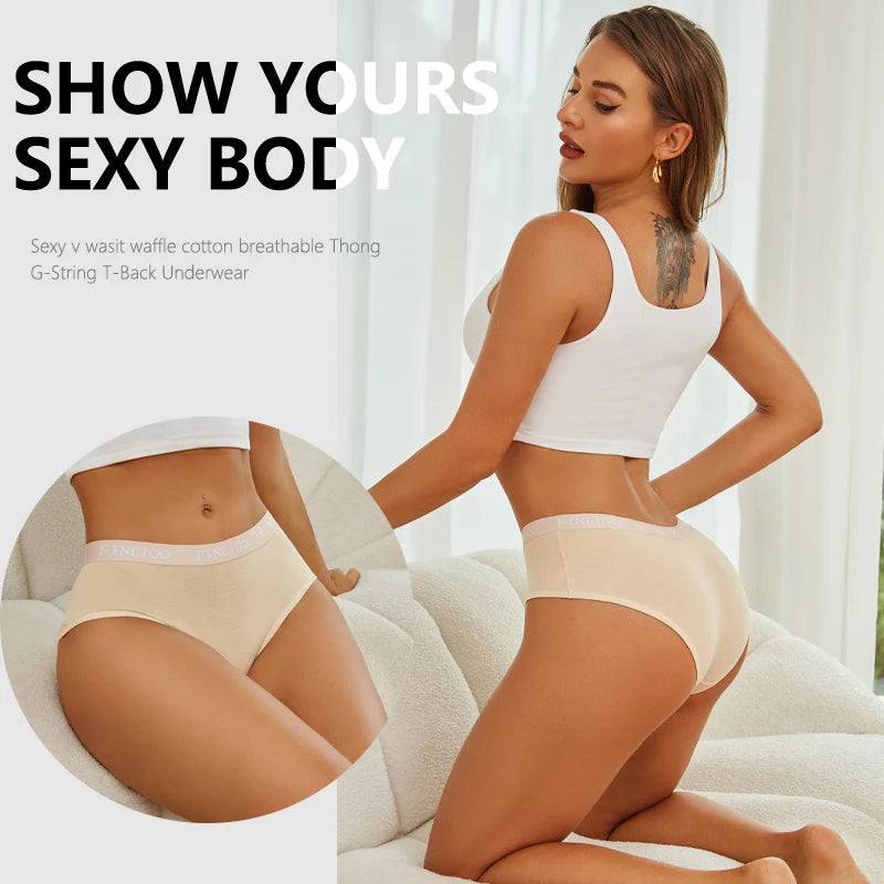Set de 3 Panties de Algodón Suave para Mujer