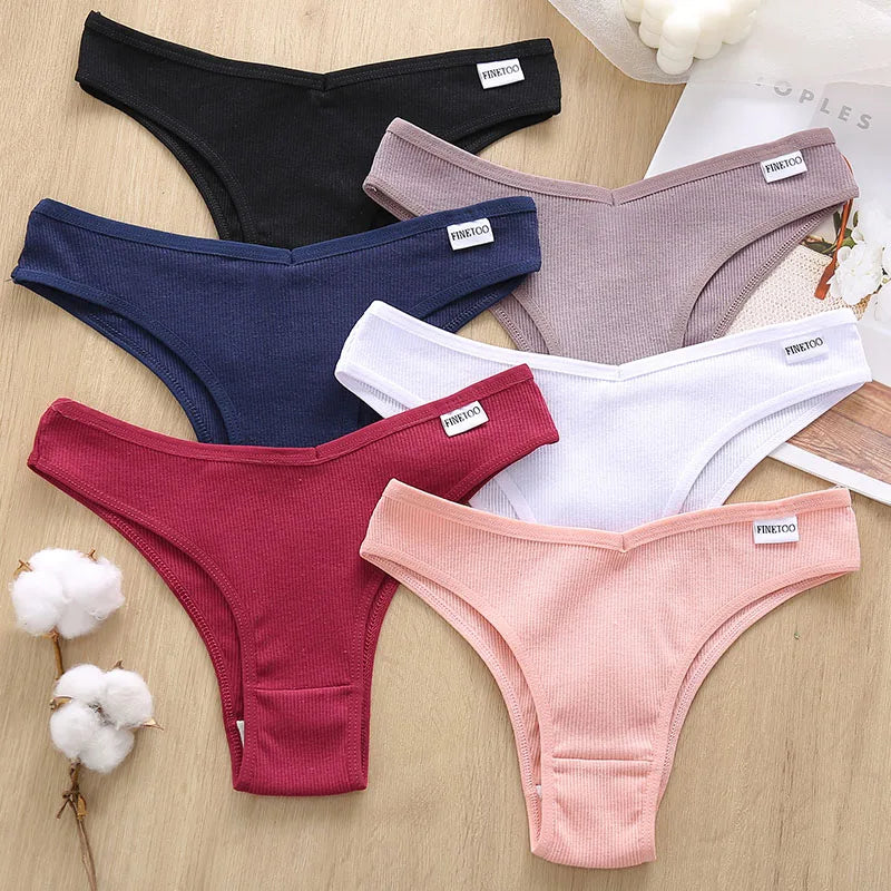Panties brasileñas de algodón sin costuras hipoalergénicas mujer