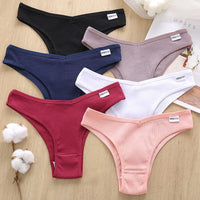 Panties brasileñas de algodón sin costuras hipoalergénicas mujer