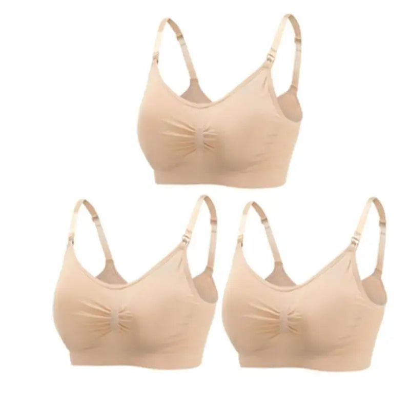 Nursing Bras for Breastfeeding Women – 3-Pack Seamless Maternity Bra (S–4XL)