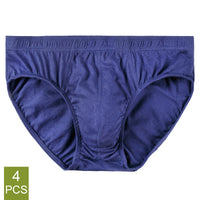 Men’s 100% Cotton Briefs – 4-Pack | Plus Size XL–5XL Breathable Underwear