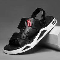 Men's EVA Thick Sole Beach Sandals - Non-Slip Open Toe Summer Slides