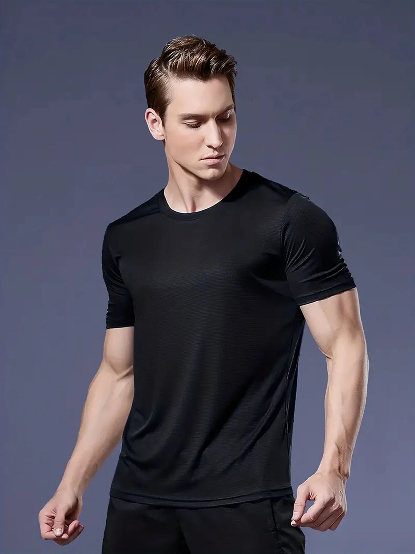 Men's Quick-Dry Performance T-Shirt, 100% Polyester