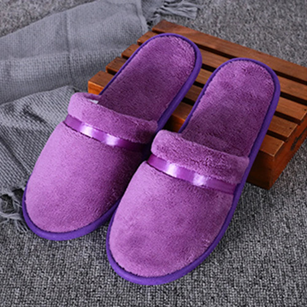 Pantuflas de Felpa Mujer - Antideslizantes Silenciosas para Casa Invierno