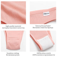 Panties brasileñas de algodón sin costuras hipoalergénicas mujer