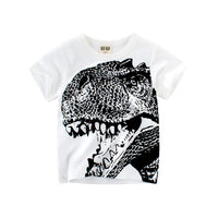Boys Summer Cartoon Stripe T-Shirt | Short Sleeve Kids Tee Ages 2–9 Years
