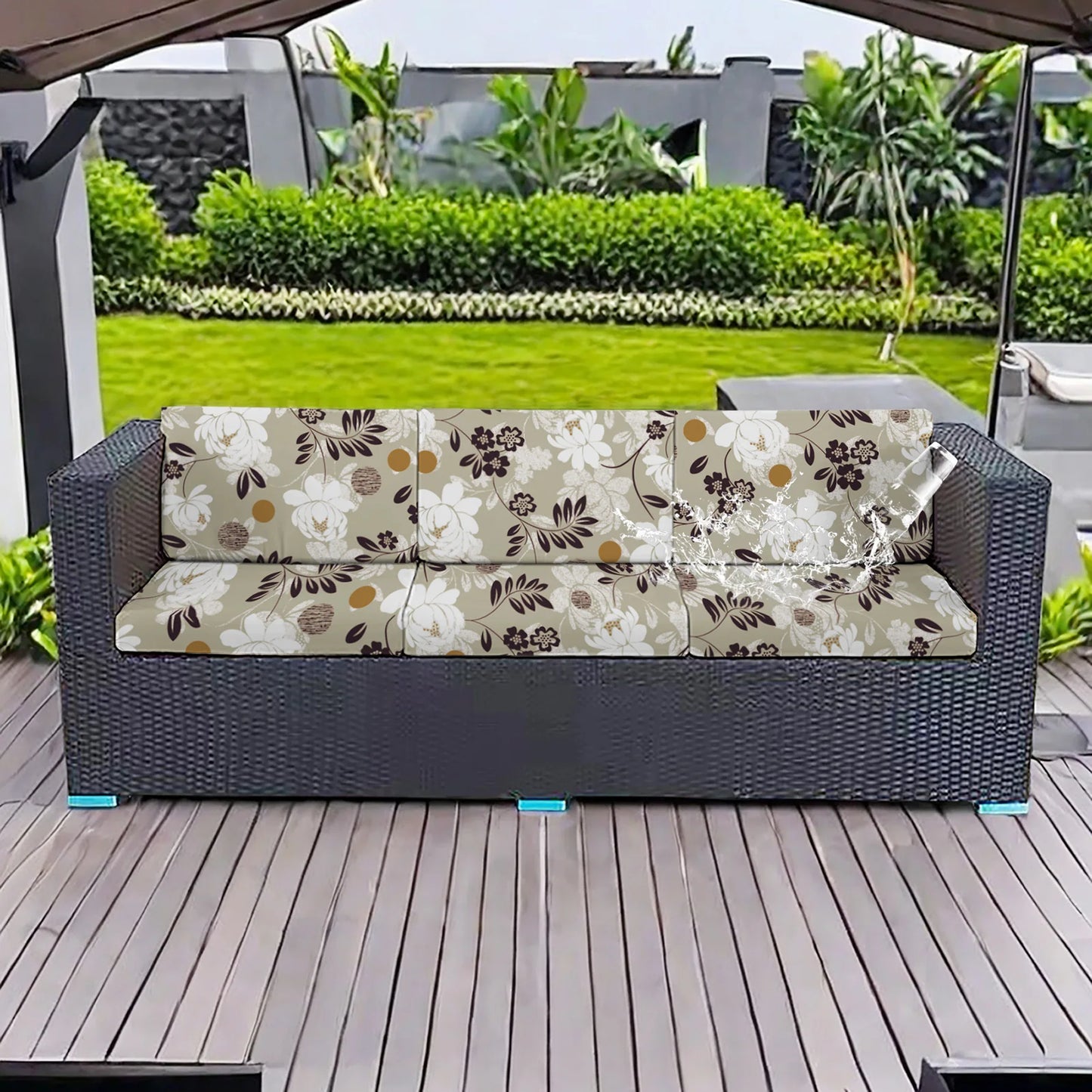 Waterproof Outdoor Sofa Covers - Elastic Stretch Patio Furniture Slipcovers